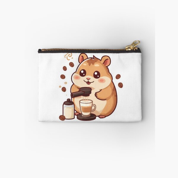 Item preview, Cute Barista Hamster Making Latte Art | Cozy Coffee Sticker designed and sold by Stylestickers55.