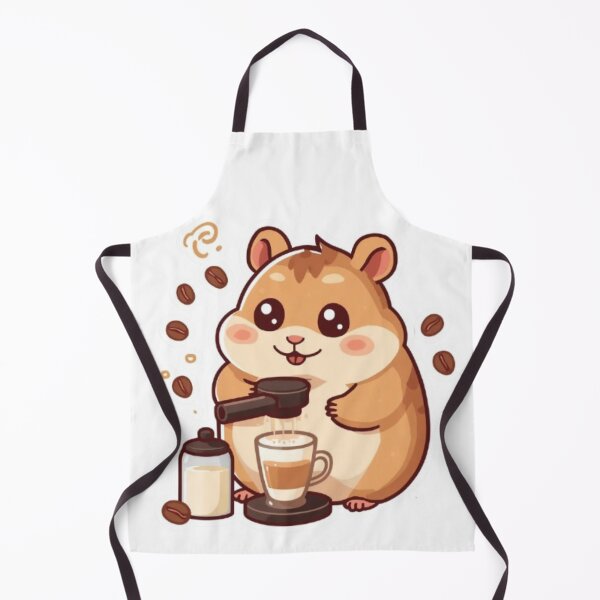 Item preview, Cute Barista Hamster Making Latte Art | Cozy Coffee Sticker designed and sold by Stylestickers55.