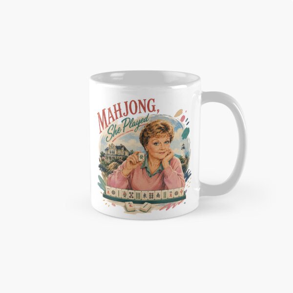 Item preview, Mahjong, She Played | Funny Murder, She Wrote Parody | Mahjong Lover Gift designed and sold by SpookyShadesLab.