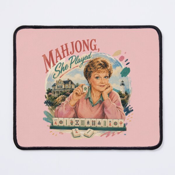 Item preview, Mahjong, She Played | Funny Murder, She Wrote Parody | Mahjong Lover Gift designed and sold by SpookyShadesLab.