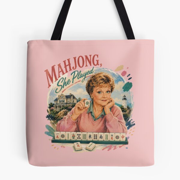 Item preview, Mahjong, She Played | Funny Murder, She Wrote Parody | Mahjong Lover Gift designed and sold by SpookyShadesLab.
