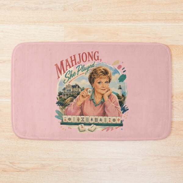 Item preview, Mahjong, She Played | Funny Murder, She Wrote Parody | Mahjong Lover Gift designed and sold by SpookyShadesLab.