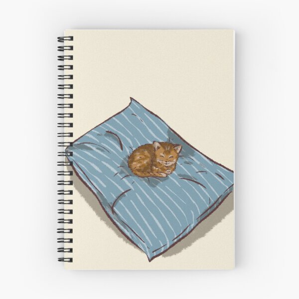 Item preview, A cute cat sitting on a bed  designed and sold by Hessah-HA.