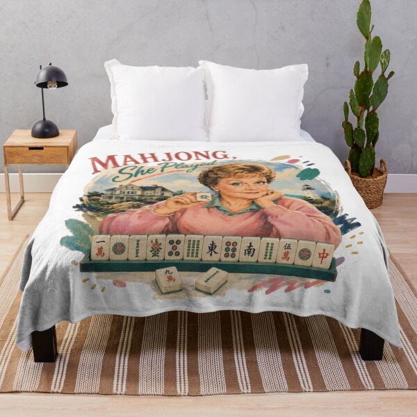 Item preview, Mahjong, She Played | Funny Murder, She Wrote Parody | Mahjong Lover Gift designed and sold by SpookyShadesLab.