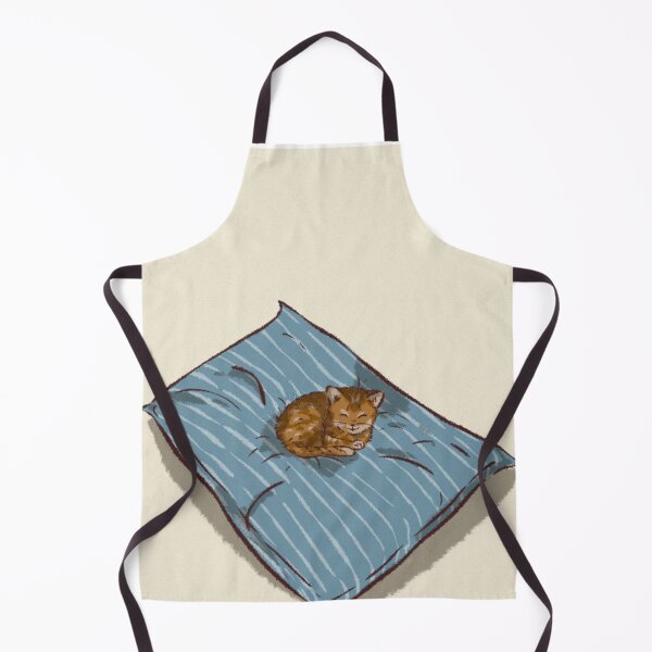 Item preview, A cute cat sitting on a bed designed and sold by Hessah-HA.