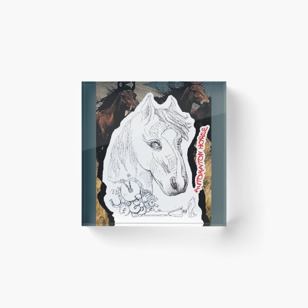 Item preview, Automaton Horse (Original Ink Drawing by ACCI) designed and sold by VanyssaGraphics.