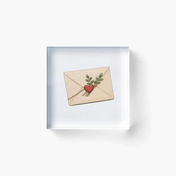 Item preview, Vintage Love Letter with Heart Seal designed and sold by RidaSalArt.