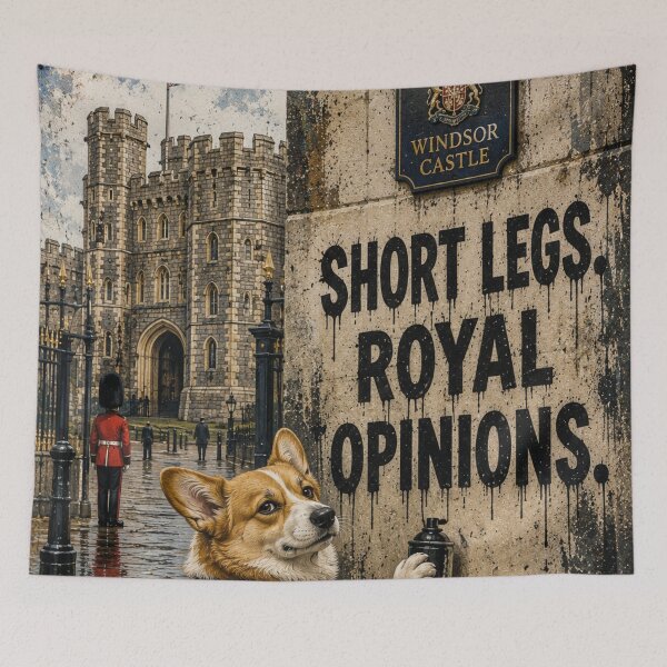 Item preview, Corgi Wall Art | Funny Corgi Print | Short Legs Royal Opinions designed and sold by Pooch & Print Co..