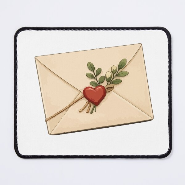 Item preview, Vintage Love Letter with Heart Seal designed and sold by RidaSalArt.