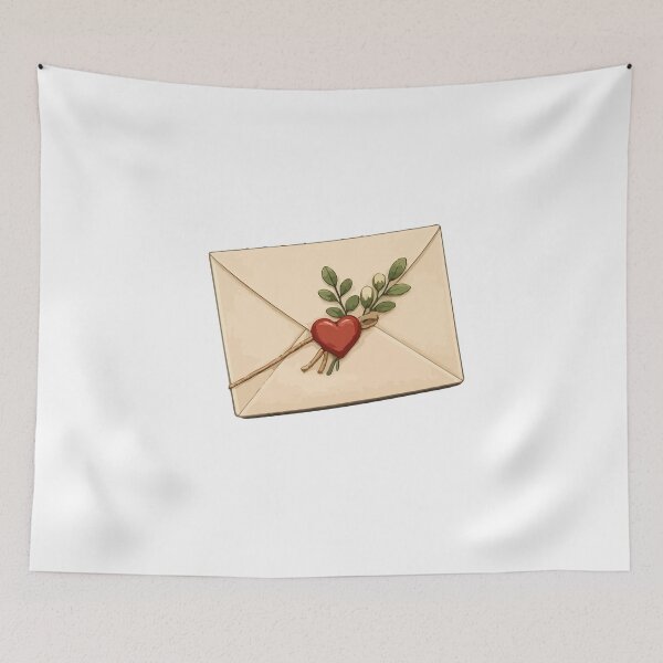Item preview, Vintage Love Letter with Heart Seal designed and sold by RidaSalArt.