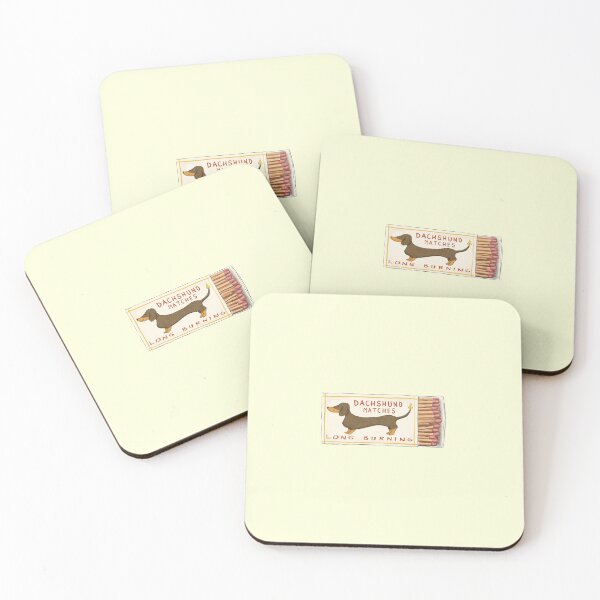 Item preview, Dachshund Matches Sticker designed and sold by rilayeshop.