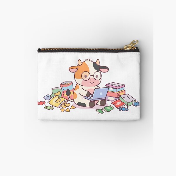 Item preview, Cute Kawaii Snack Overflow Coding Cow Meme designed and sold by TechBro67.