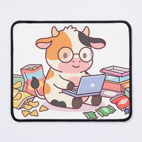 Item preview, Cute Kawaii Snack Overflow Coding Cow Meme designed and sold by cute stuff too.