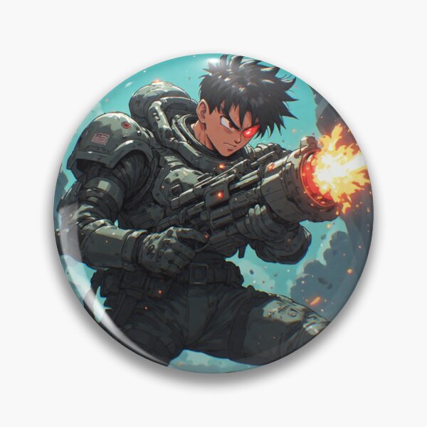 Item preview,  Saiyan Warrior - Retro Anime Sci-Fi designed and sold by JMAVILA ART.