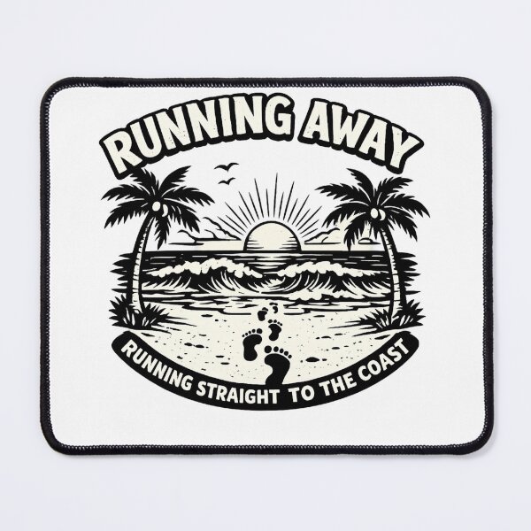 Item preview, Running Straight To The Coast Running Away designed and sold by DPBTees70.