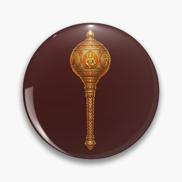 Item preview, Ayodhya Hanuman Gada with Ram Naam designed and sold by hutofdesigns.