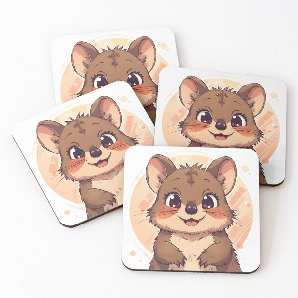 Item preview, Cute Kawaii Quokka Sticker | Adorable Smiling Cartoon Quokka Illustration designed and sold by dreamz-world.