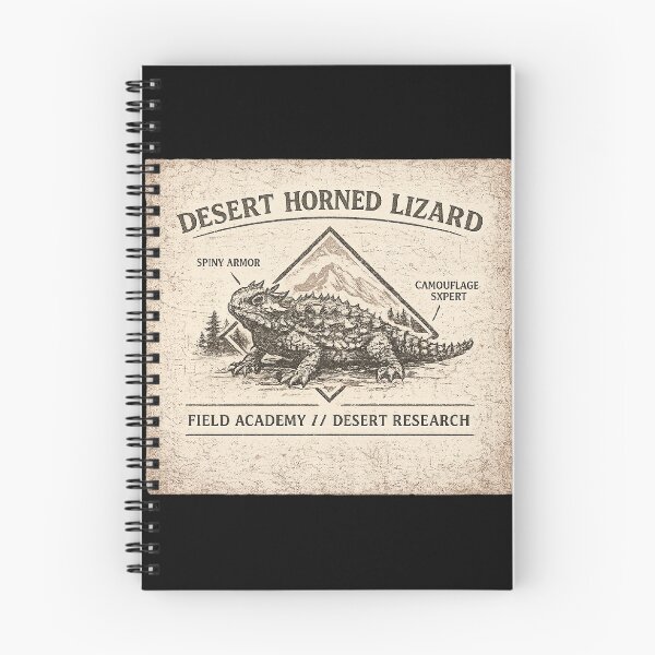 Item preview, Vintage Desert Horned Lizard Field Guide designed and sold by EvergreenThread.