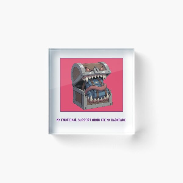 Item preview, My Emotional Support Mimic Ate My Backpack designed and sold by SeeTheseTees.