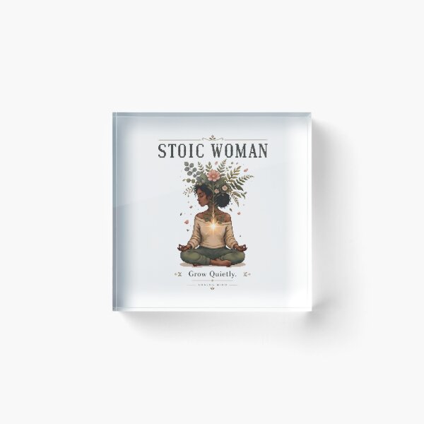 Item preview, Stoic Woman Grow Quietly – Botanical Analog Mind designed and sold by PixelBlob.