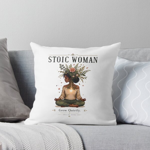 Aperçu de l'œuvre Femme stoïque grandit tranquillement – Esprit analogique botanique créée et vendue par PixelBlob.