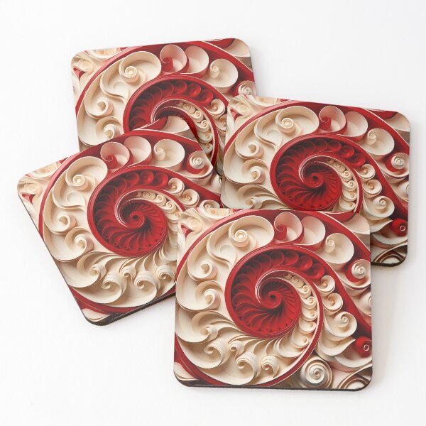 Item preview, Intricate Spiral of Paper Art designed and sold by Vicky Brago-Mitchell®.