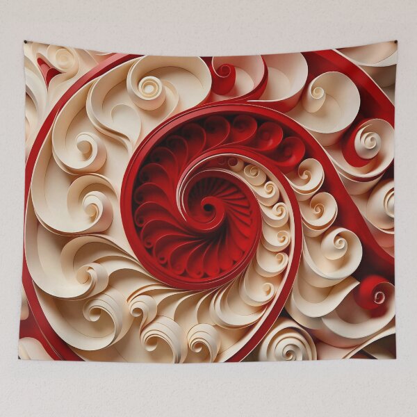 Item preview, Intricate Spiral of Paper Art designed and sold by Vicky Brago-Mitchell®.