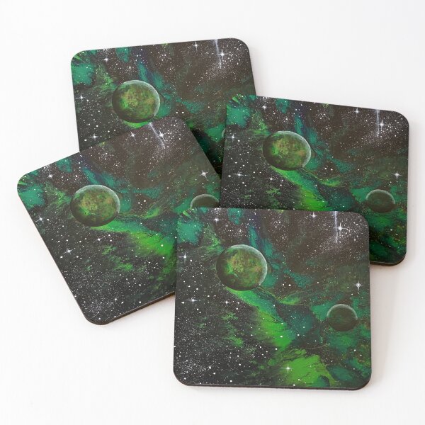 Item preview, Green nebula with planets  designed and sold by Fred  Terpe.