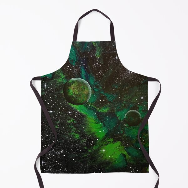 Item preview, Green nebula with planets designed and sold by Fred Terpe.