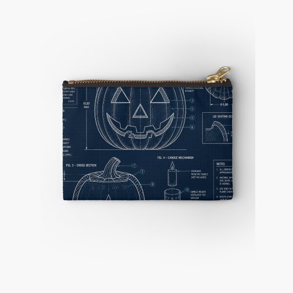 Item preview, Pumpkin Blueprint Technical Halloween Shirt | Vintage Patent Diagram Design designed and sold by SunnyDesign82.