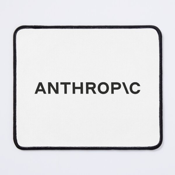 Artikelvorschau, Anthropic Logo Chatbot KI-Unternehmen Anthropic KI-Modell LLM Künstliche Intelligenz Schwarz entworfen und verkauft von Chardo55.
