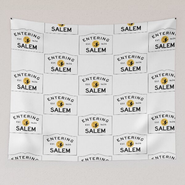 Item preview, Entering Salem Road Sign - Salem Massachusetts - Witch In The Moon designed and sold by jayderdymje.
