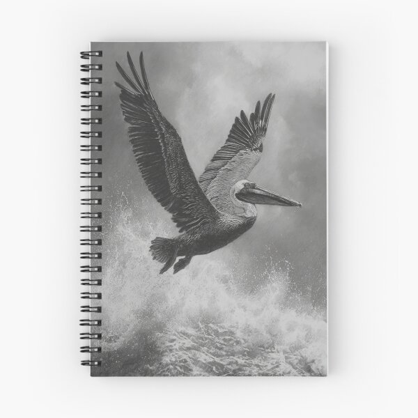 Item preview, A Pelican landing on ocean waves, Birds in Motion designed and sold by CDC40.