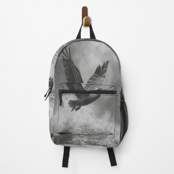 Item preview, A Pelican landing on ocean waves, Birds in Motion designed and sold by CDC40.