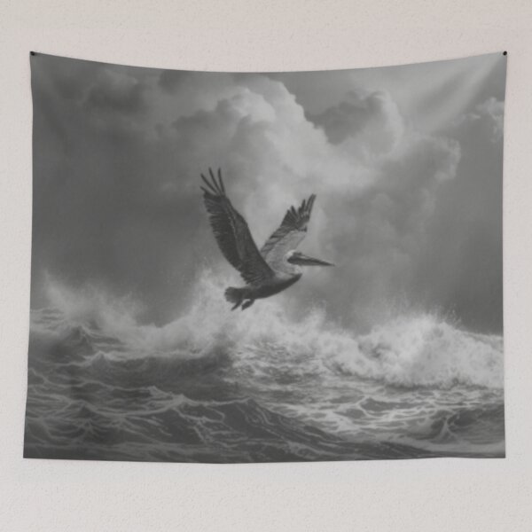 Item preview, A Pelican landing on ocean waves, Birds in Motion designed and sold by CDC40.