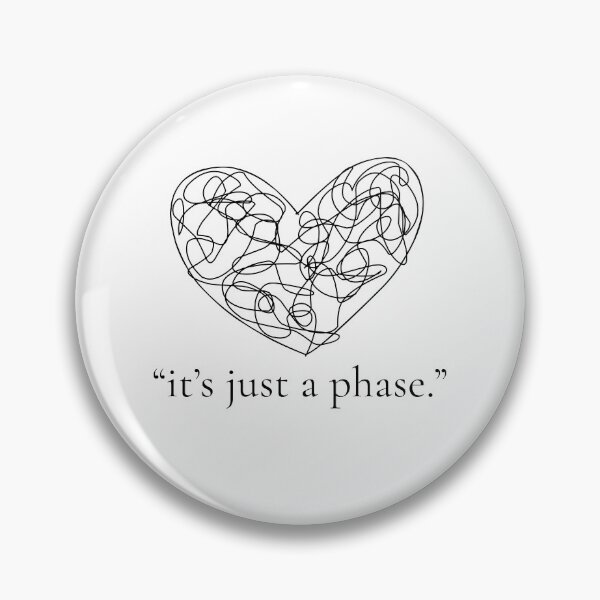 Item preview, It’s Just a Phase Aesthetic Quote Shirt | Soft Emotional Minimal Tee designed and sold by MoodSlash.