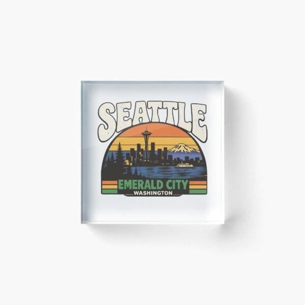 Item preview, Seattle the Emerald City designed and sold by KinshipThings.