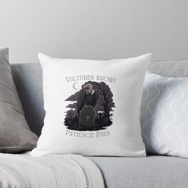 Item preview, Vultures Know Patience Pays Funny Birdwatcher Gothic Bird Birdwatching Halloween designed and sold by Neurospicy Trolls.