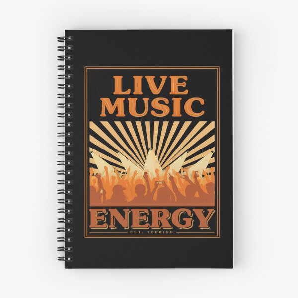 Item preview, "Live Music Energy – Vintage Concert Crowd Tour Poster Design designed and sold by Midnight Veil Designs.