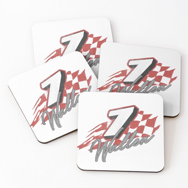 Item preview, Racing Number Seven Checkered Flag Red Silhouette Sporty Graphic T-Shirt designed and sold by SiddoMingalo.