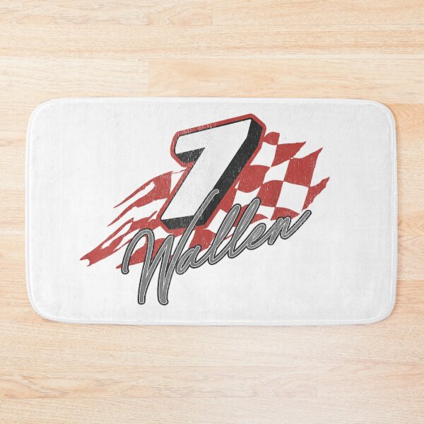 Item preview, Racing Number Seven Checkered Flag Red Silhouette Sporty Graphic T-Shirt designed and sold by SiddoMingalo.