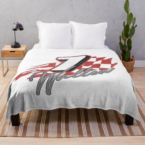 Item preview, Racing Number Seven Checkered Flag Red Silhouette Sporty Graphic T-Shirt designed and sold by SiddoMingalo.