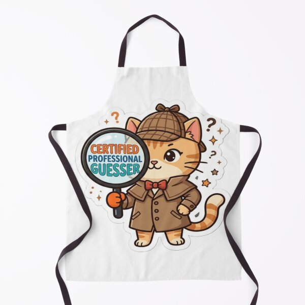 Item preview, Certified Professional Guesser Cat Sticker | Cute Detective Kitty designed and sold by AdityaShop18.