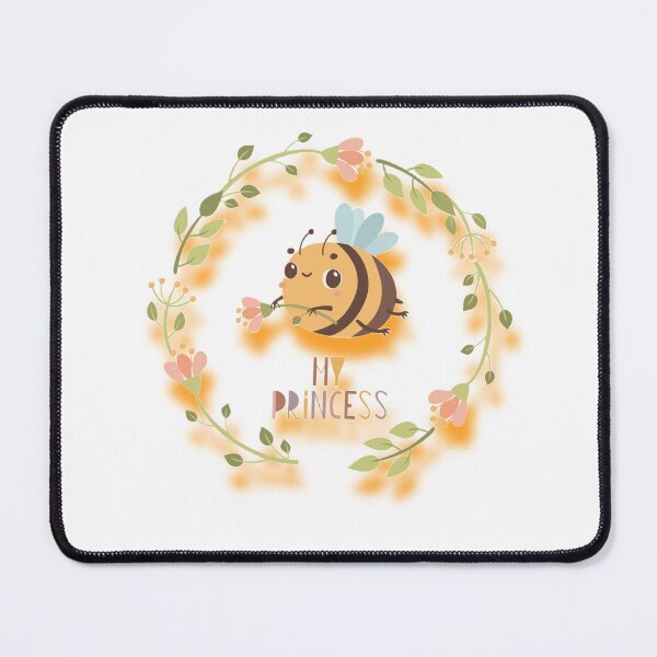 Item preview, cute honey bee with flower designed and sold by RehabMohamad.