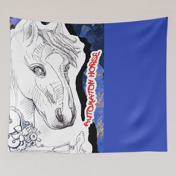 Item preview, Automaton Horse (Original Ink Drawing by ACCI) designed and sold by VanyssaGraphics.