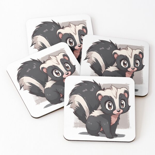 Item preview, Cute Kawaii Skunk Sticker | Adorable Cartoon Woodland Animal Illustration designed and sold by dreamz-world.