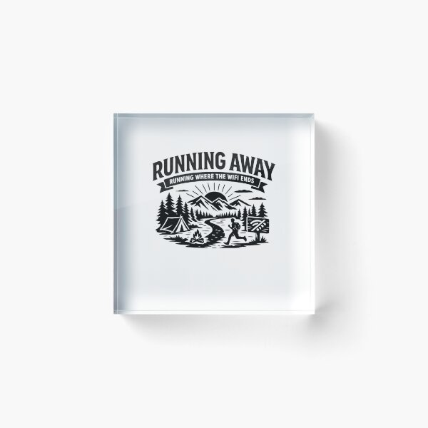 Item preview, Running Where The WiFi Ends Running Away designed and sold by DPBTees70.