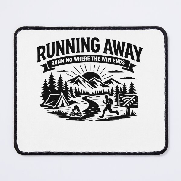 Item preview, Running Where The WiFi Ends Running Away designed and sold by DPBTees70.