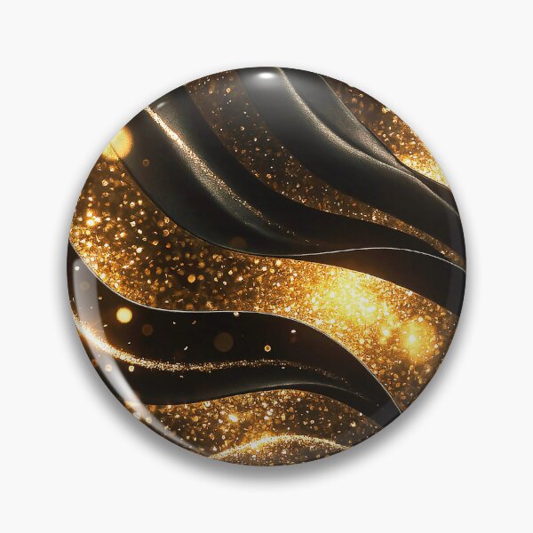 Item preview, Midnight Golden Wave Abstract designed and sold by Exodoi.