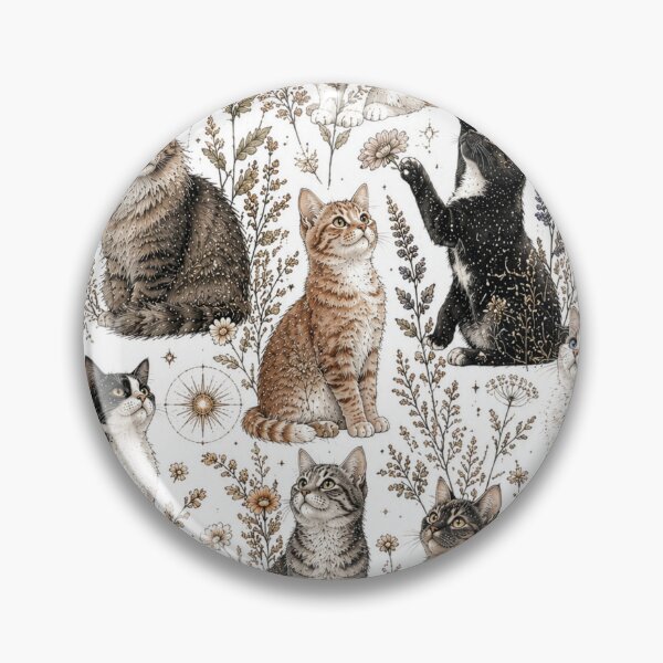 Item preview, In the Moon Garden of Cats designed and sold by FineArt1007.